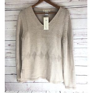 Blumera Merino Wool blend tan sweater